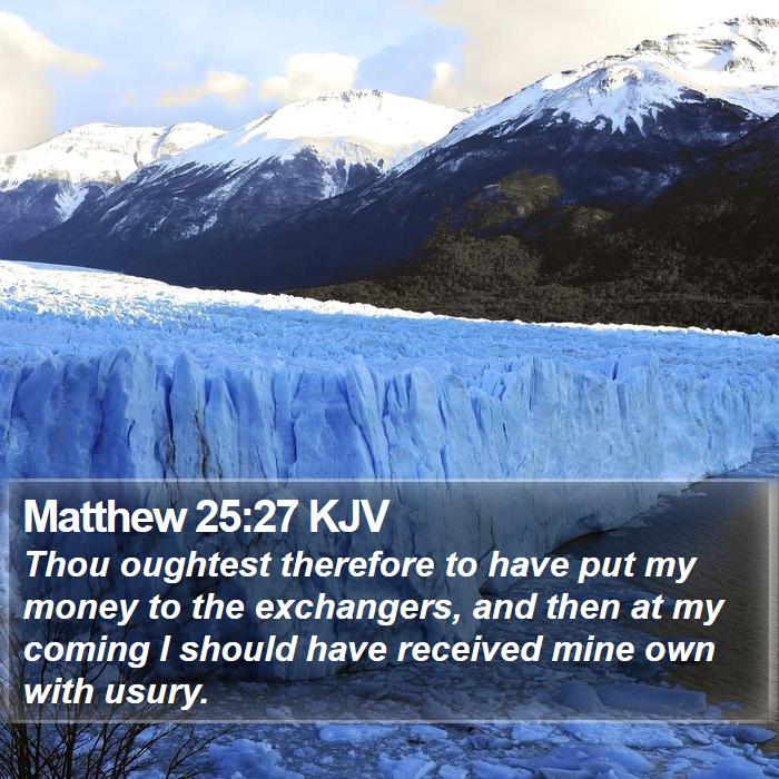 Matthew 25:27 KJV Bible Study