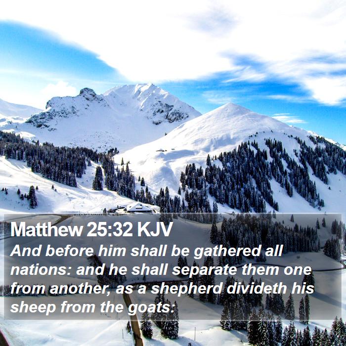 Matthew 25:32 KJV Bible Study