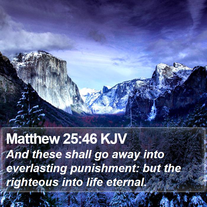 Matthew 25:46 KJV Bible Study