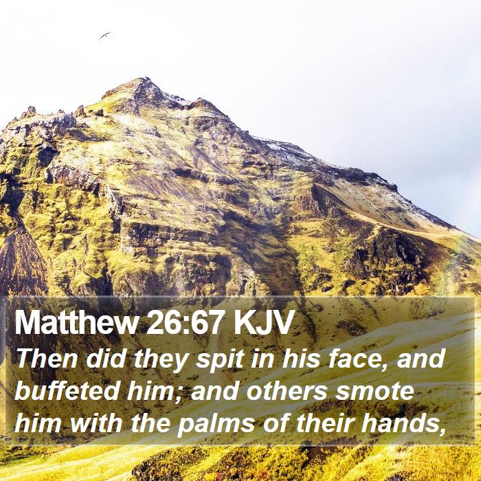 Matthew 26:67 KJV Bible Study