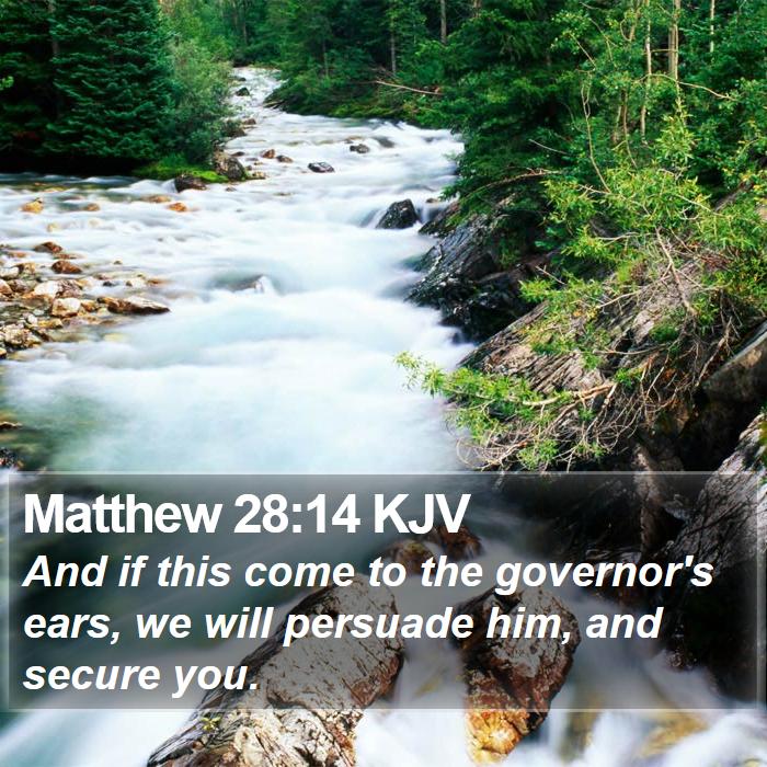 Matthew 28:14 KJV Bible Study