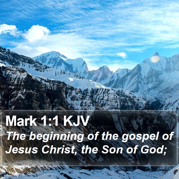 Mark 1:1 KJV Bible Study