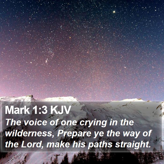 Mark 1:3 KJV Bible Study