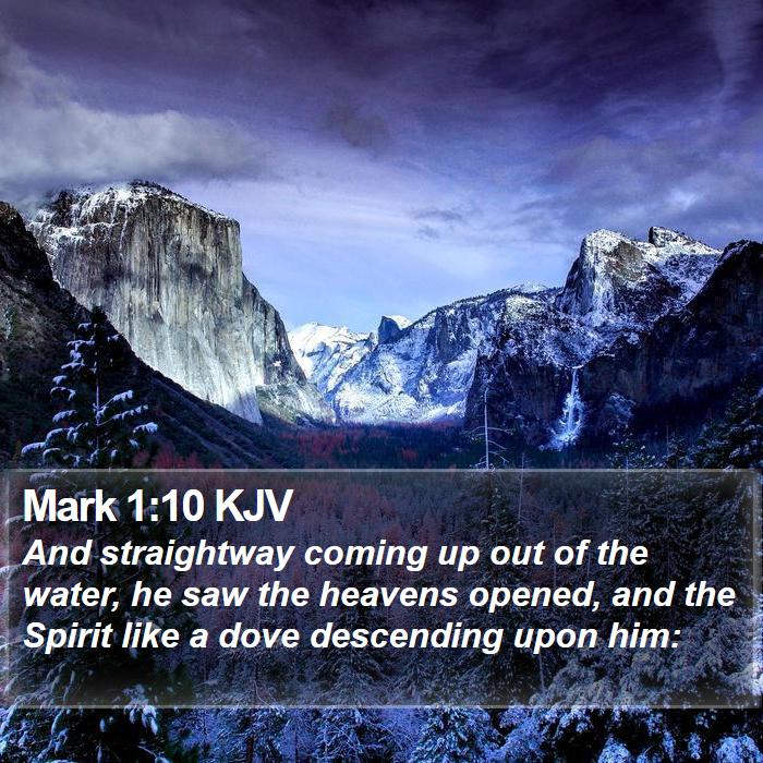 Mark 1:10 KJV Bible Study