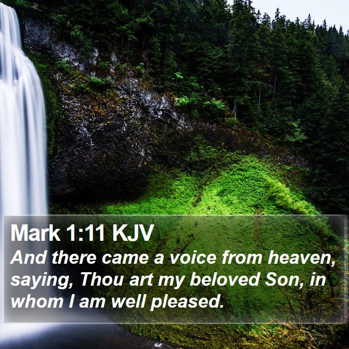 Mark 1:11 KJV Bible Study