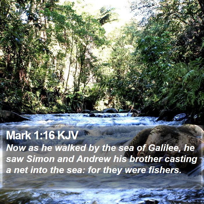 Mark 1:16 KJV Bible Study