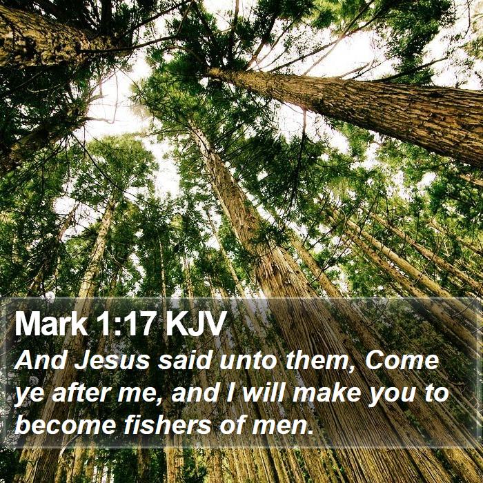 Mark 1:17 KJV Bible Study