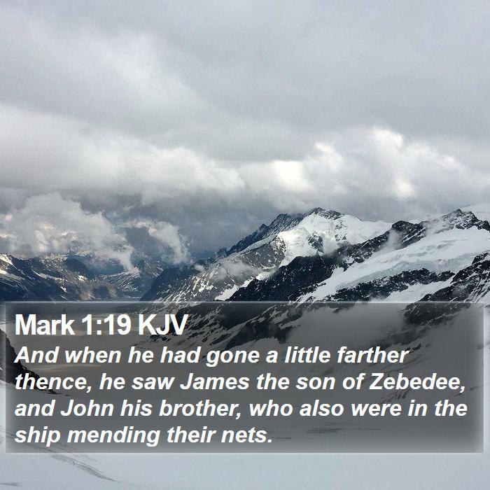 Mark 1:19 KJV Bible Study