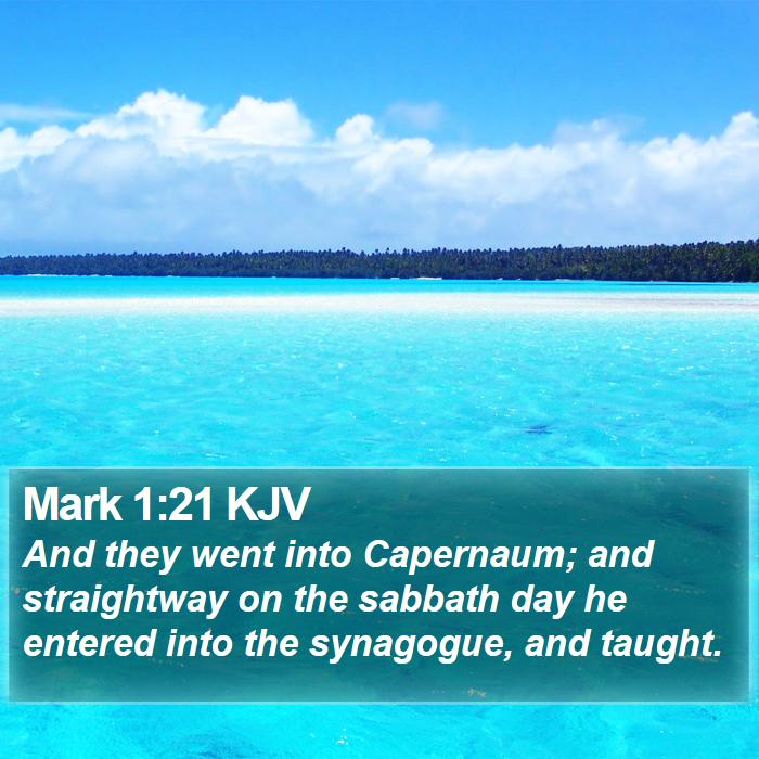 Mark 1:21 KJV Bible Study