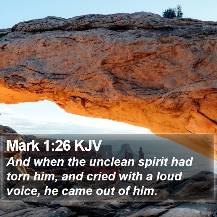 Mark 1:26 KJV Bible Study