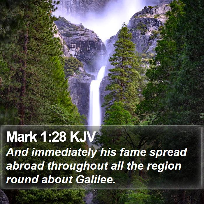 Mark 1:28 KJV Bible Study