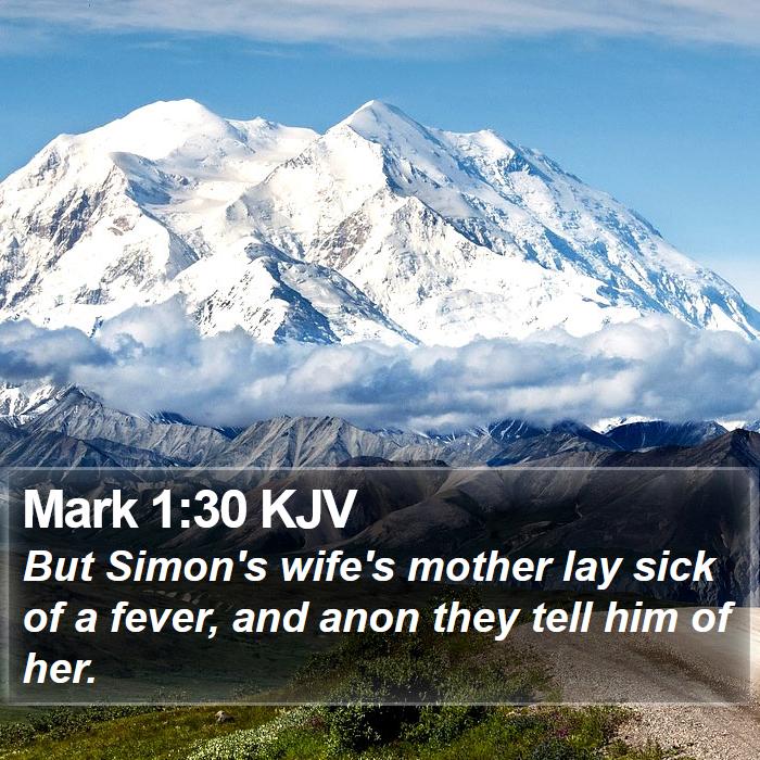 Mark 1:30 KJV Bible Study