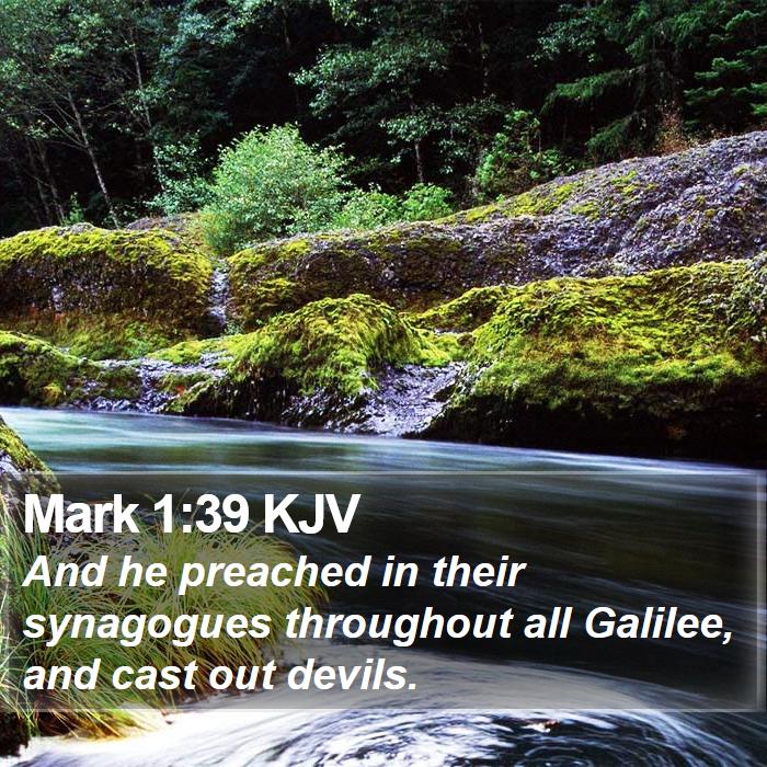 Mark 1:39 KJV Bible Study