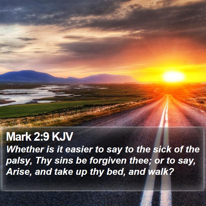 Mark 2:9 KJV Bible Study