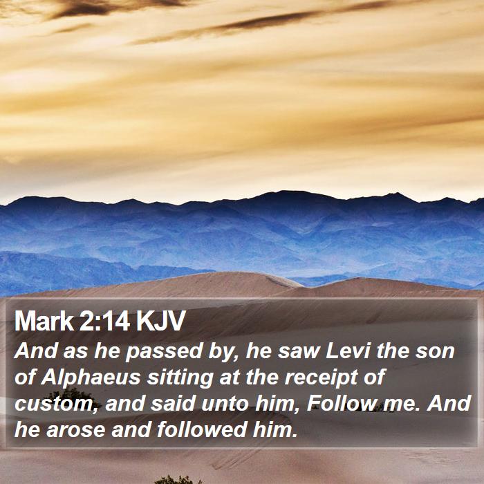 Mark 2:14 KJV Bible Study