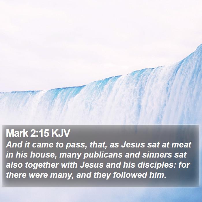 Mark 2:15 KJV Bible Study