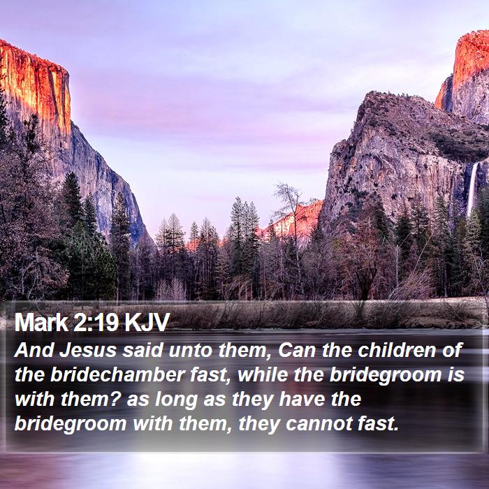 Mark 2:19 KJV Bible Study