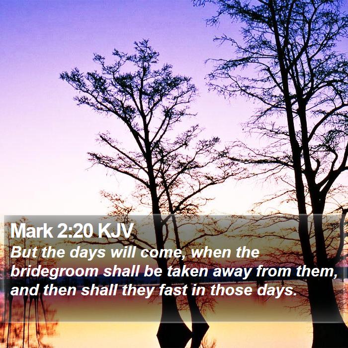 Mark 2:20 KJV Bible Study