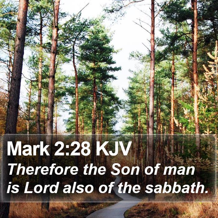 Mark 2:28 KJV Bible Study