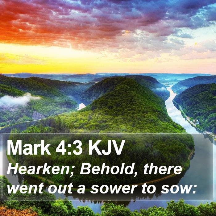 Mark 4:3 KJV Bible Study