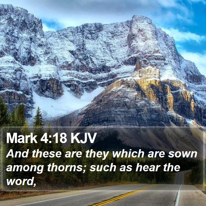 Mark 4:18 KJV Bible Study