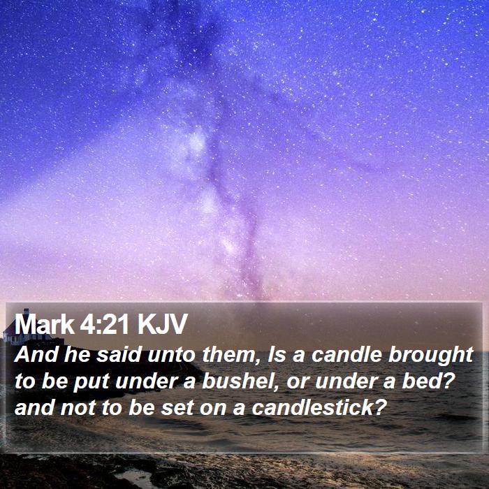 Mark 4:21 KJV Bible Study