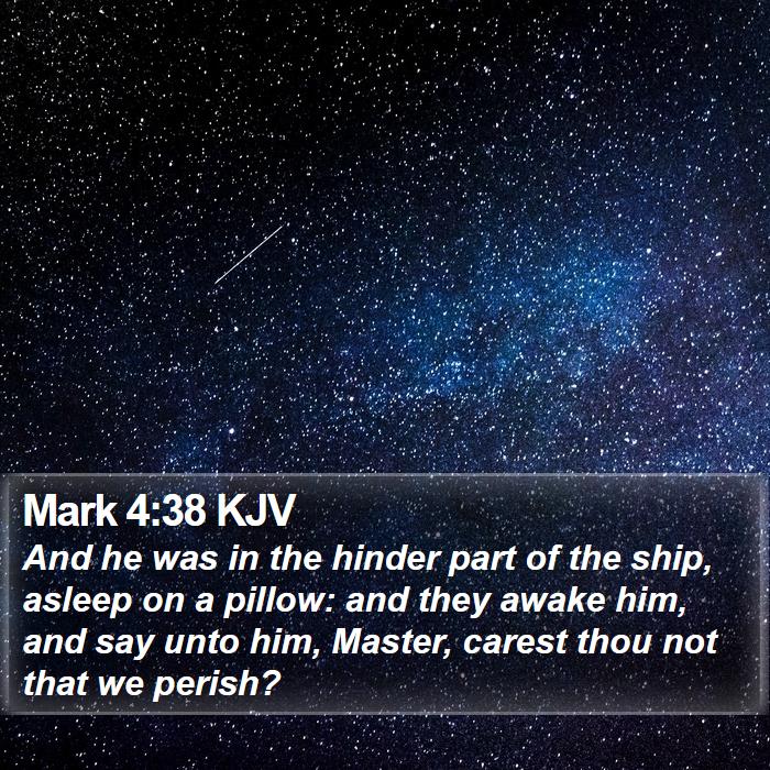 Mark 4:38 KJV Bible Study