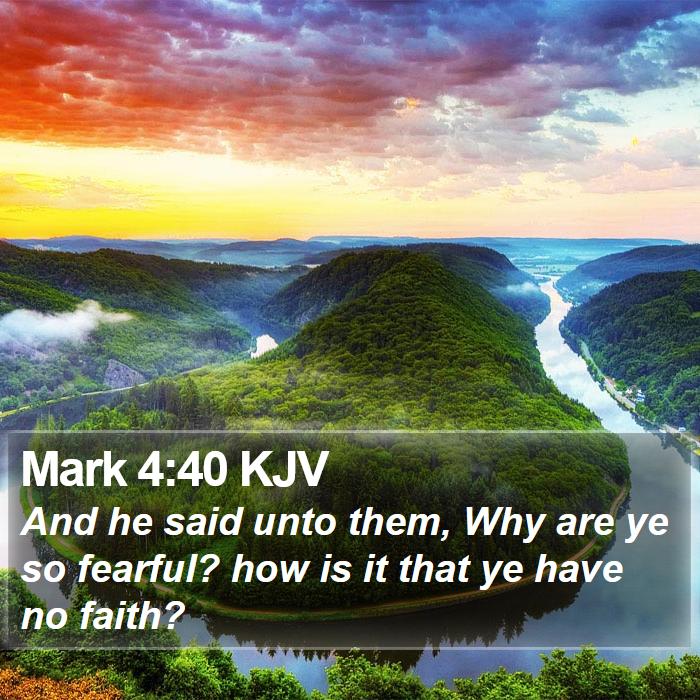 Mark 4:40 KJV Bible Study