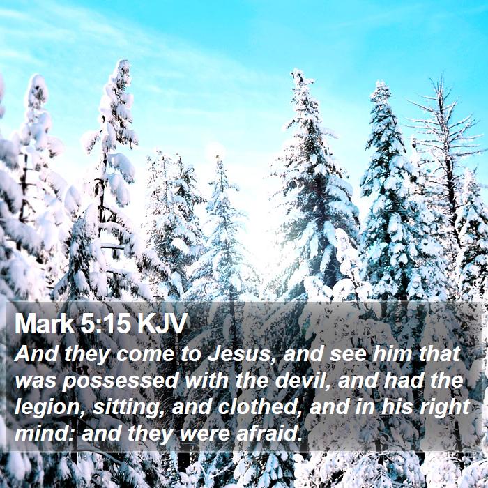 Mark 5:15 KJV Bible Study