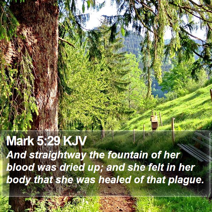 Mark 5:29 KJV Bible Study