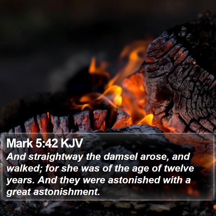 Mark 5:42 KJV Bible Study