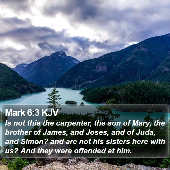 Mark 6:3 KJV Bible Study