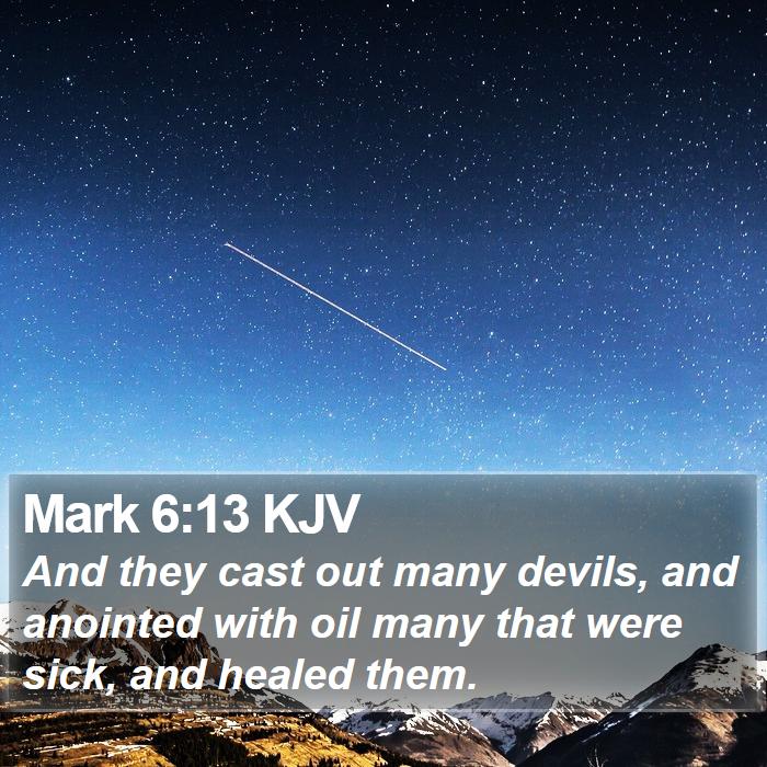 Mark 6:13 KJV Bible Study