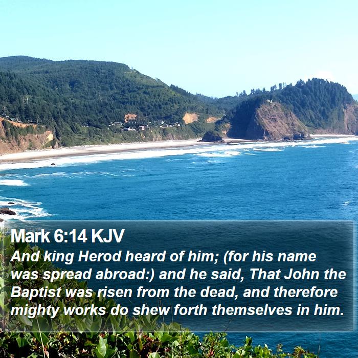 Mark 6:14 KJV Bible Study