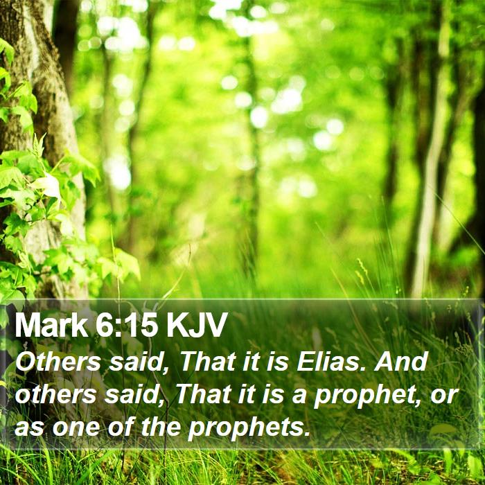 Mark 6:15 KJV Bible Study