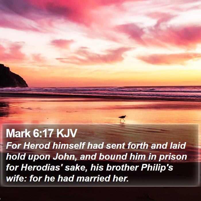 Mark 6:17 KJV Bible Study