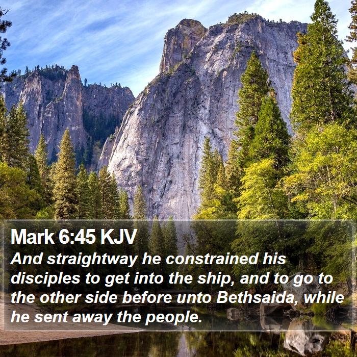 Mark 6:45 KJV Bible Study