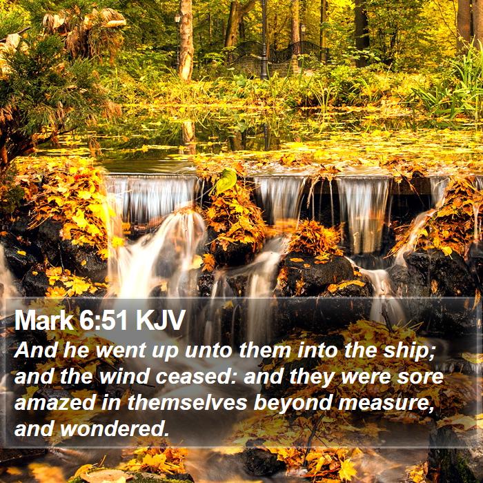 Mark 6:51 KJV Bible Study