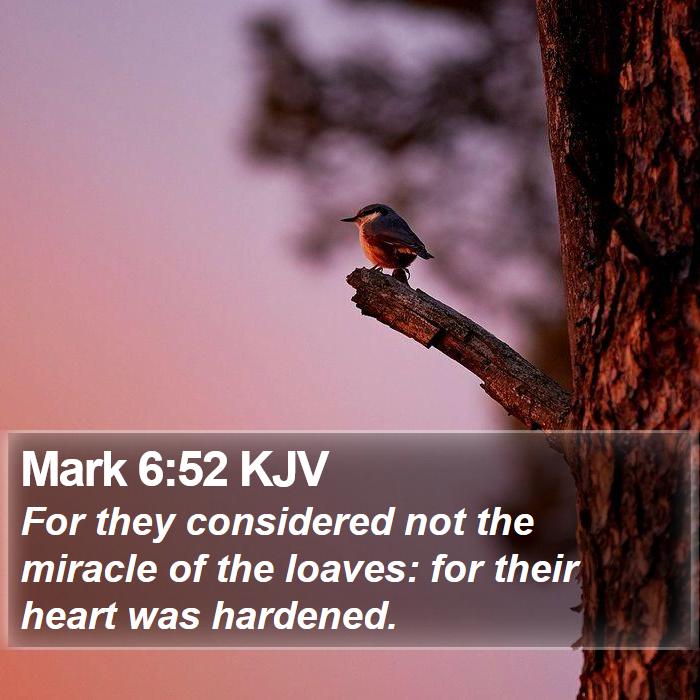 Mark 6:52 KJV Bible Study