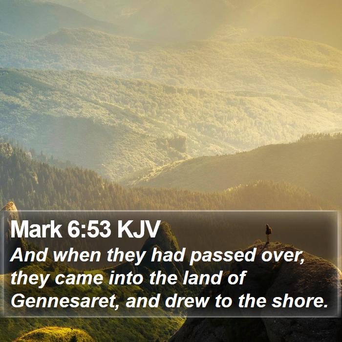 Mark 6:53 KJV Bible Study