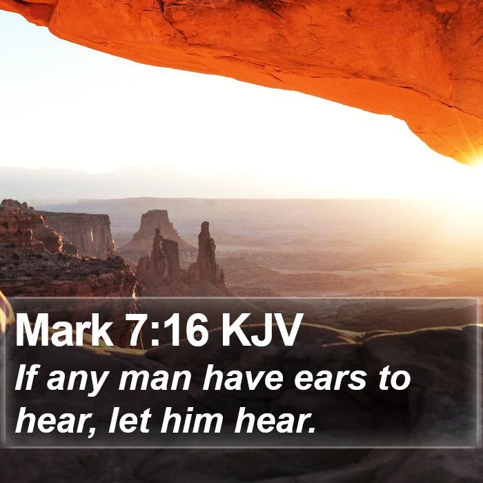 Mark 7:16 KJV Bible Study