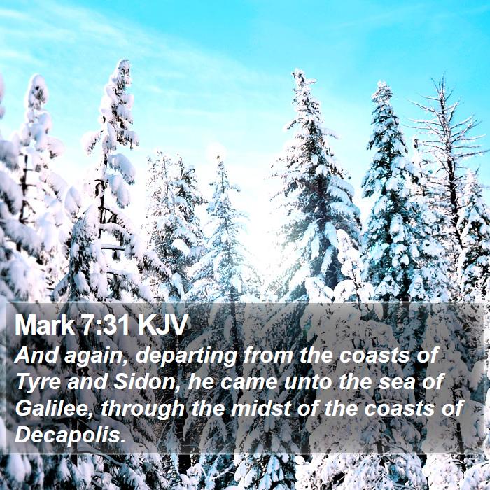 Mark 7:31 KJV Bible Study