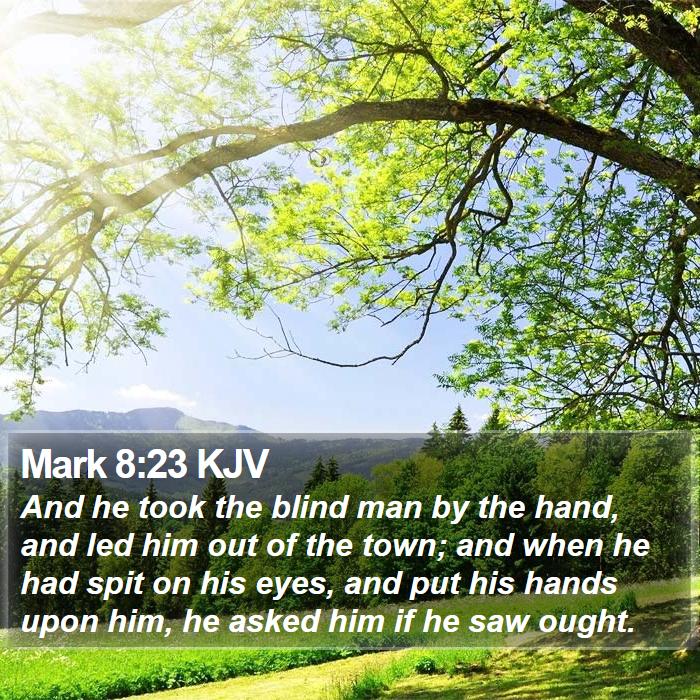 Mark 8:23 KJV Bible Study