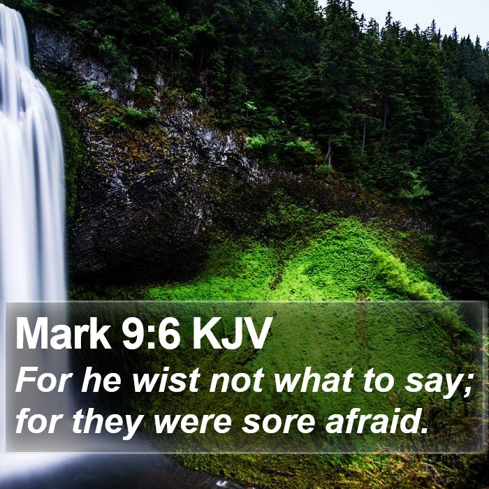 Mark 9:6 KJV Bible Study