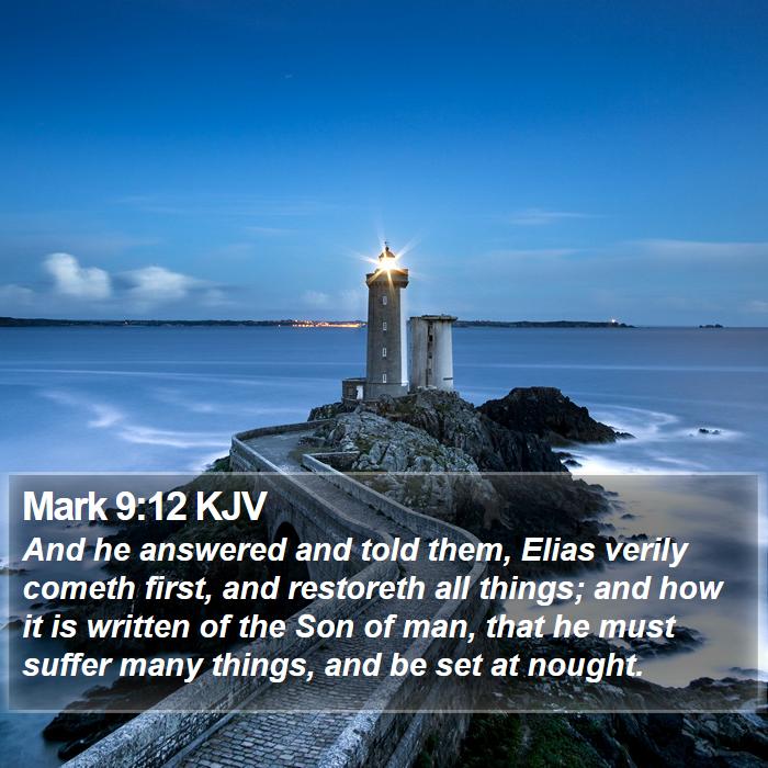 Mark 9:12 KJV Bible Study