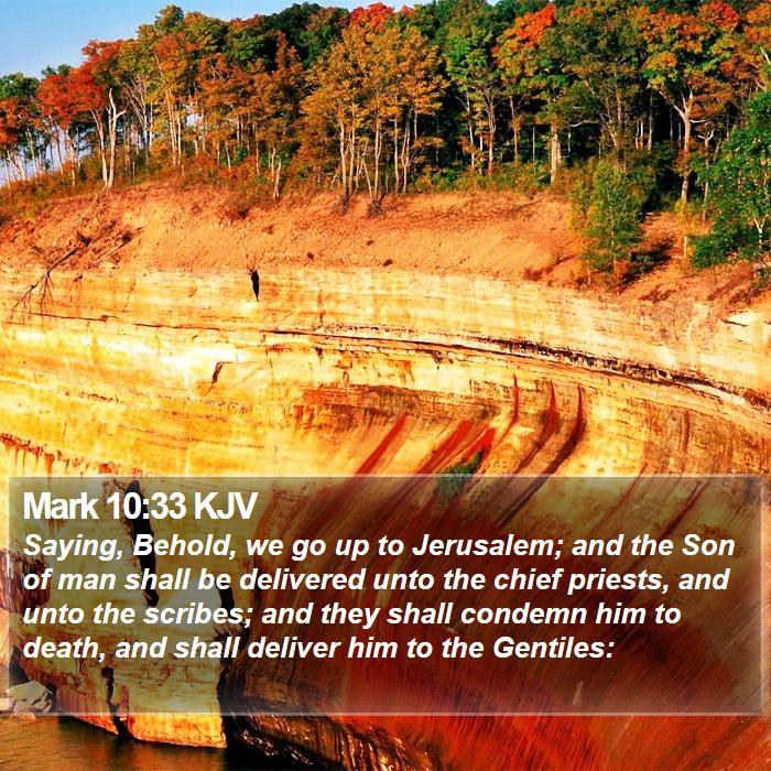 Mark 10:33 KJV Bible Study