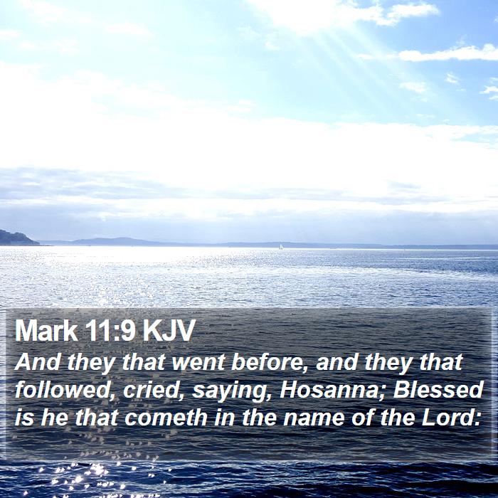 Mark 11:9 KJV Bible Study