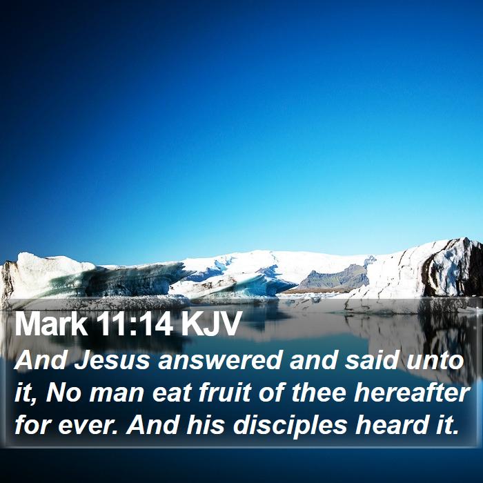 Mark 11:14 KJV Bible Study