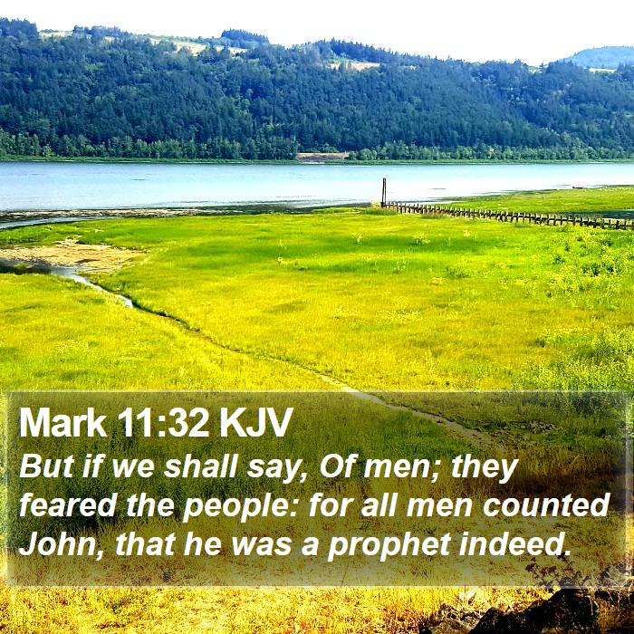 Mark 11:32 KJV Bible Study