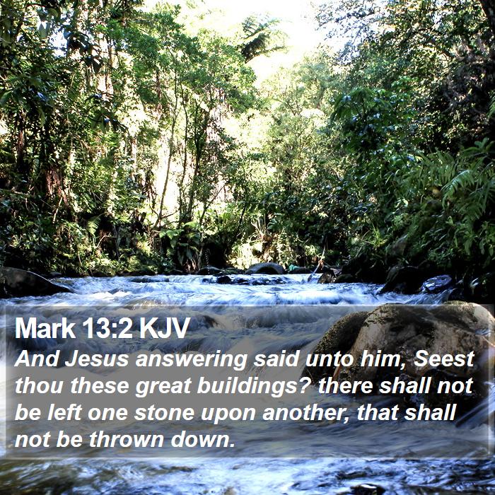 Mark 13:2 KJV Bible Study